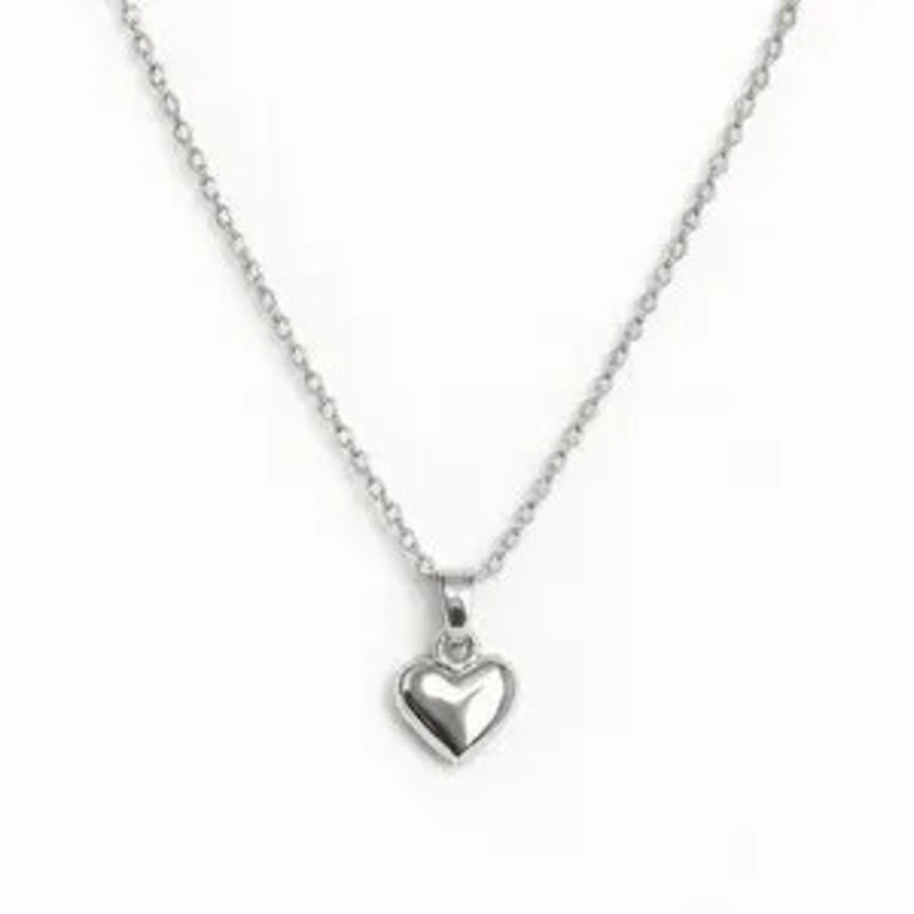 ?? Minimalist Silver Heart Pendant Necklace ??